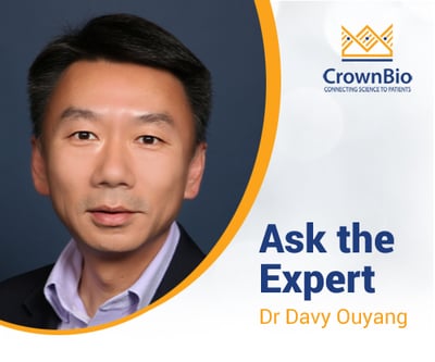 Dr Davy Ouyang, CrownBio, syngeneic model webinar Q&A