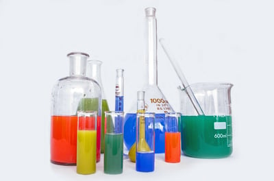 lab equipment for research with biochemicals