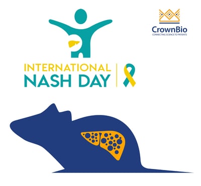 international NASH Day logo, representative nash preclinical mouse model graphic